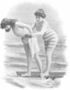 Baño en una playa en 1898